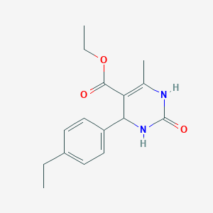 molecular formula C16H20N2O3 B392089 Ethyl 4-(4-ethylphenyl)-6-methyl-2-oxo-1,2,3,4-tetrahydropyrimidine-5-carboxylate 