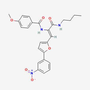 N-{(Z)-1-[(butylamino)carbonyl]-2-[5-(3-nitrophenyl)-2-furyl]ethenyl}-4-methoxybenzamide