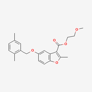 2-Methoxyethyl 5-[(2,5-dimethylphenyl)methoxy]-2-methyl-1-benzofuran-3-carboxylate