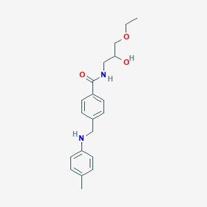 N-(3-ethoxy-2-hydroxypropyl)-4-{[(4-methylphenyl)amino]methyl}benzamide