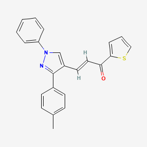 3-[3-(4-methylphenyl)-1-phenyl-1H-pyrazol-4-yl]-1-(2-thienyl)-2-propen-1-one