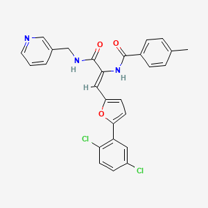 N-(2-[5-(2,5-dichlorophenyl)-2-furyl]-1-{[(3-pyridinylmethyl)amino]carbonyl}vinyl)-4-methylbenzamide