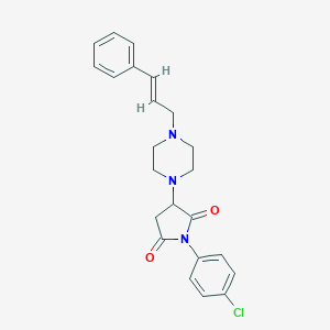 1-(4-Chlorophenyl)-3-(4-cinnamyl-1-piperazinyl)-2,5-pyrrolidinedione
