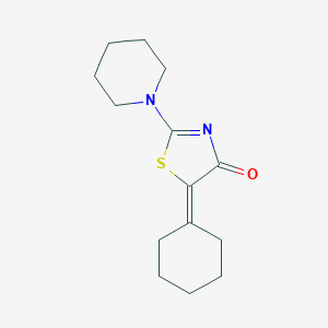 5-cyclohexylidene-2-(1-piperidinyl)-1,3-thiazol-4(5H)-one