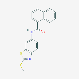 N-[2-(methylsulfanyl)-1,3-benzothiazol-6-yl]-1-naphthamide