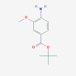 molecular formula C12H17NO3 B039213 叔丁基4-氨基-3-甲氧基苯甲酸酯 CAS No. 123330-92-7