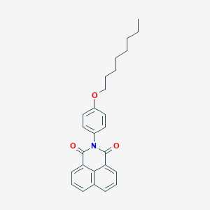 molecular formula C26H27NO3 B392130 2-[4-(octyloxy)phenyl]-1H-benzo[de]isoquinoline-1,3(2H)-dione 