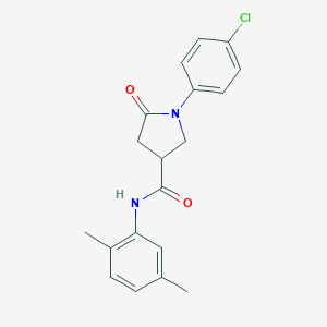 1-(4-chlorophenyl)-N-(2,5-dimethylphenyl)-5-oxopyrrolidine-3-carboxamide