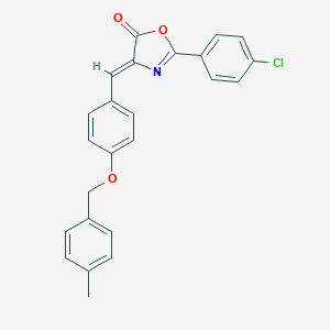 molecular formula C24H18ClNO3 B392148 2-(4-Chloro-phenyl)-4-[4-(4-methyl-benzyloxy)-benzylidene]-4H-oxazol-5-one 