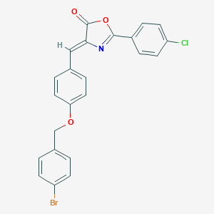(4Z)-4-{4-[(4-bromobenzyl)oxy]benzylidene}-2-(4-chlorophenyl)-1,3-oxazol-5(4H)-one