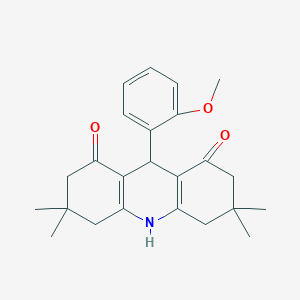 molecular formula C24H29NO3 B392158 9-(2-methoxyphenyl)-3,3,6,6-tetramethyl-3,4,6,7,9,10-hexahydroacridine-1,8(2H,5H)-dione 