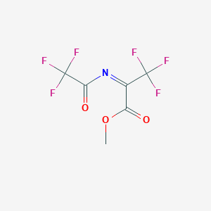 molecular formula C6H3F6NO3 B039216 Methyl 3,3,3-trifluoro-2-(2,2,2-trifluoroacetyl)iminopropanoate CAS No. 114066-56-7