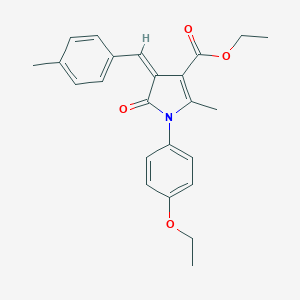 ethyl 1-(4-ethoxyphenyl)-2-methyl-4-(4-methylbenzylidene)-5-oxo-4,5-dihydro-1H-pyrrole-3-carboxylate