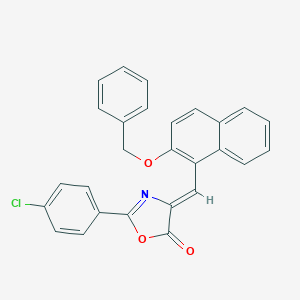 4-{[2-(benzyloxy)-1-naphthyl]methylene}-2-(4-chlorophenyl)-1,3-oxazol-5(4H)-one