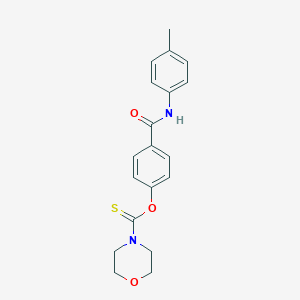 molecular formula C19H20N2O3S B392166 O-[4-(4-toluidinocarbonyl)phenyl] 4-morpholinecarbothioate 