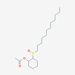 2-(Dodecylsulfinyl)cyclohexyl acetate