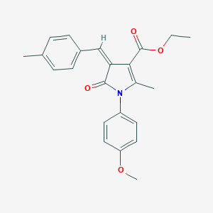 ethyl 1-(4-methoxyphenyl)-2-methyl-4-(4-methylbenzylidene)-5-oxo-4,5-dihydro-1H-pyrrole-3-carboxylate