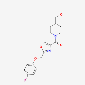 1-({2-[(4-fluorophenoxy)methyl]-1,3-oxazol-4-yl}carbonyl)-4-(methoxymethyl)piperidine