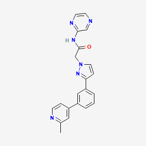 2-{3-[3-(2-methyl-4-pyridinyl)phenyl]-1H-pyrazol-1-yl}-N-2-pyrazinylacetamide