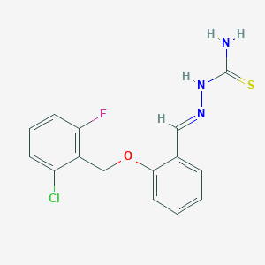 2-[(2-chloro-6-fluorobenzyl)oxy]benzaldehyde thiosemicarbazone