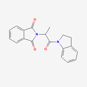 2-[2-(2,3-dihydro-1H-indol-1-yl)-1-methyl-2-oxoethyl]-1H-isoindole-1,3(2H)-dione