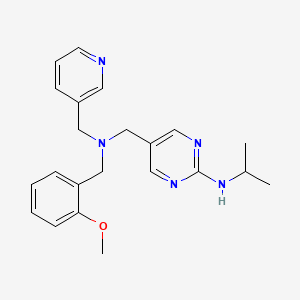 N-isopropyl-5-{[(2-methoxybenzyl)(pyridin-3-ylmethyl)amino]methyl}pyrimidin-2-amine