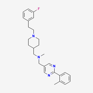 ({1-[2-(3-fluorophenyl)ethyl]-4-piperidinyl}methyl)methyl{[2-(2-methylphenyl)-5-pyrimidinyl]methyl}amine