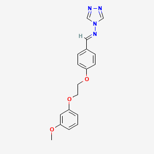 N-[(E)-{4-[2-(3-methoxyphenoxy)ethoxy]phenyl}methylidene]-4H-1,2,4-triazol-4-amine