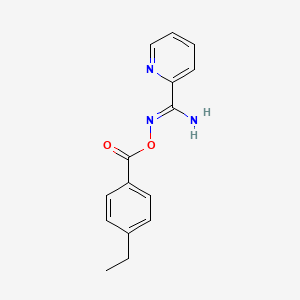 [(Z)-[amino(pyridin-2-yl)methylidene]amino] 4-ethylbenzoate