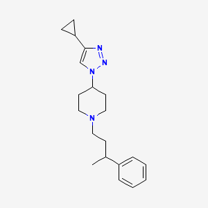 4-(4-cyclopropyl-1H-1,2,3-triazol-1-yl)-1-(3-phenylbutyl)piperidine