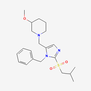 1-[[3-Benzyl-2-(2-methylpropylsulfonyl)imidazol-4-yl]methyl]-3-methoxypiperidine