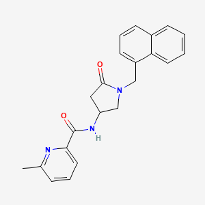 6-methyl-N-[1-(1-naphthylmethyl)-5-oxo-3-pyrrolidinyl]-2-pyridinecarboxamide