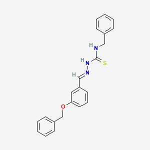 (2E)-N-benzyl-2-[3-(benzyloxy)benzylidene]hydrazinecarbothioamide