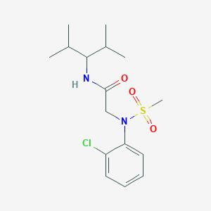 N~2~-(2-chlorophenyl)-N~1~-(1-isopropyl-2-methylpropyl)-N~2~-(methylsulfonyl)glycinamide