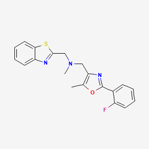 (1,3-benzothiazol-2-ylmethyl){[2-(2-fluorophenyl)-5-methyl-1,3-oxazol-4-yl]methyl}methylamine