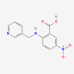 molecular formula C13H11N3O4 B3922062 5-nitro-2-[(3-pyridinylmethyl)amino]benzoic acid 