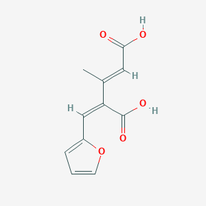 molecular formula C11H10O5 B392208 4-(2-Furylmethylene)-3-methyl-2-pentenedioic acid 