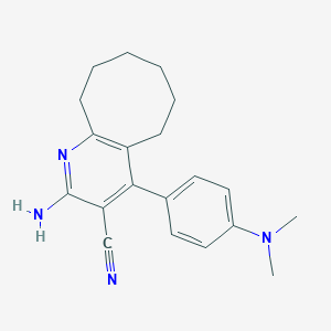2-Amino-4-[4-(dimethylamino)phenyl]-5,6,7,8,9,10-hexahydrocycloocta[b]pyridine-3-carbonitrile