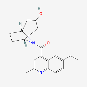 (3-endo)-8-[(6-ethyl-2-methylquinolin-4-yl)carbonyl]-8-azabicyclo[3.2.1]octan-3-ol