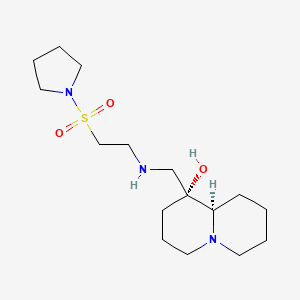 (1R,9aR)-1-({[2-(pyrrolidin-1-ylsulfonyl)ethyl]amino}methyl)octahydro-2H-quinolizin-1-ol