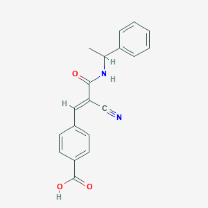 4-{2-cyano-3-oxo-3-[(1-phenylethyl)amino]-1-propen-1-yl}benzoic acid