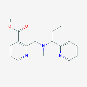 2-{[methyl(1-pyridin-2-ylpropyl)amino]methyl}nicotinic acid