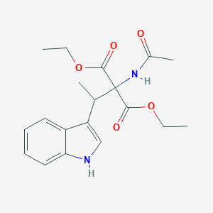 molecular formula C19H24N2O5 B392227 diethyl 2-(acetylamino)-2-[1-(1H-indol-3-yl)ethyl]malonate CAS No. 103649-46-3