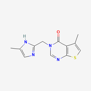 5-methyl-3-[(5-methyl-1H-imidazol-2-yl)methyl]thieno[2,3-d]pyrimidin-4-one