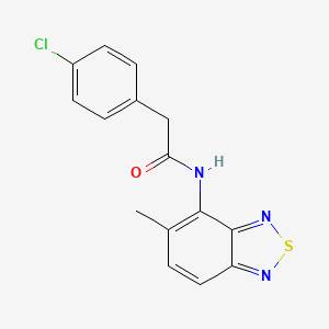 2-(4-chlorophenyl)-N-(5-methyl-2,1,3-benzothiadiazol-4-yl)acetamide