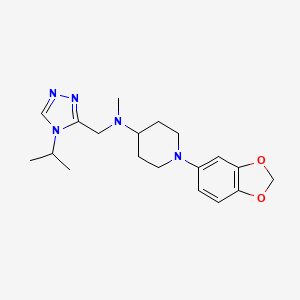 1-(1,3-benzodioxol-5-yl)-N-[(4-isopropyl-4H-1,2,4-triazol-3-yl)methyl]-N-methylpiperidin-4-amine