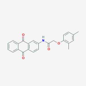 2-(2,4-dimethylphenoxy)-N-(9,10-dioxoanthracen-2-yl)acetamide