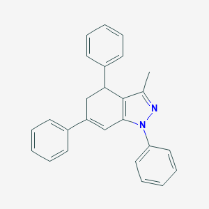 molecular formula C26H22N2 B392237 3-methyl-1,4,6-triphenyl-4,5-dihydro-1H-indazole 