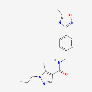 5-methyl-N-[4-(5-methyl-1,2,4-oxadiazol-3-yl)benzyl]-1-propyl-1H-pyrazole-4-carboxamide