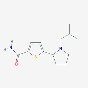 5-(1-isobutyl-2-pyrrolidinyl)-2-thiophenecarboxamide trifluoroacetate